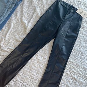 Zara leather legging